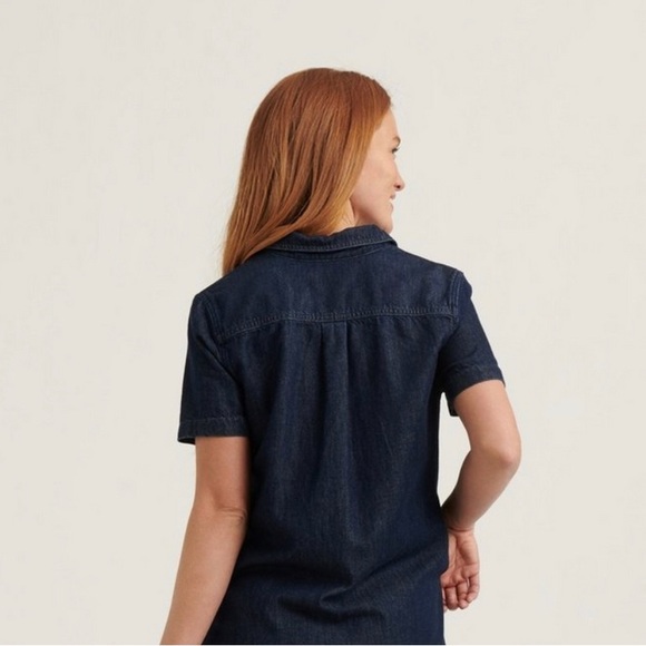 NWT-Brand New Lucky 🍀 Brand Denim Button Shirt Dress - Picture 2 of 5